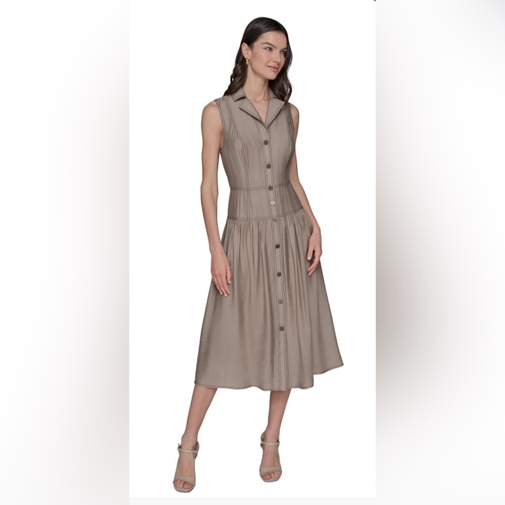 Karl Lagerfeld Paris Sleeveless Tiered Dress